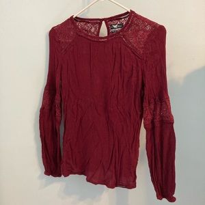 SuperDry Maroon Blouse